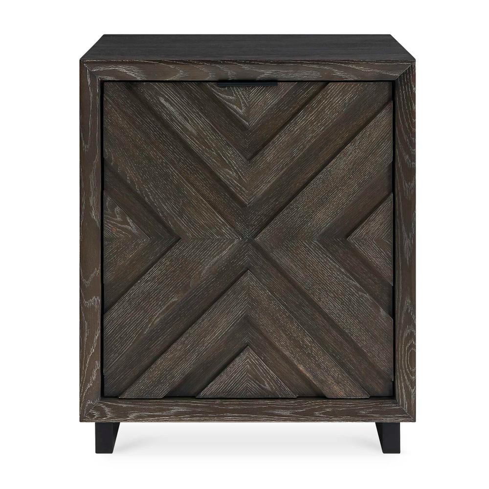 Uttermost Barrett Dark Charcoal Oak Cabinet