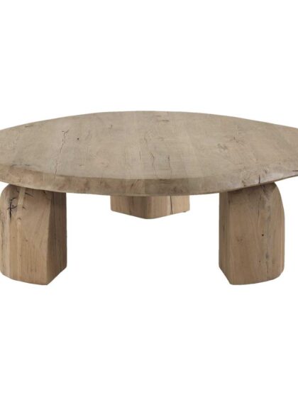 Uttermost Tiernan Reclaimed Oak Round Coffee Table