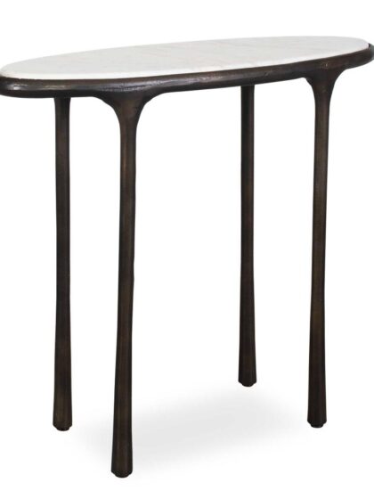 Uttermost Ata Dark Bronze Accent Table