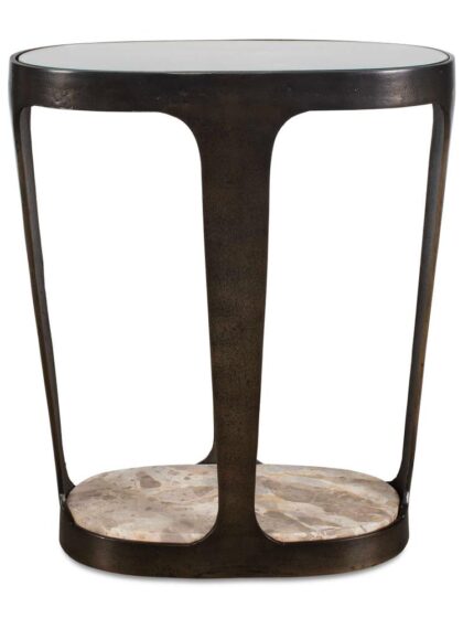 Uttermost Coronado Dark Bronze Accent Table