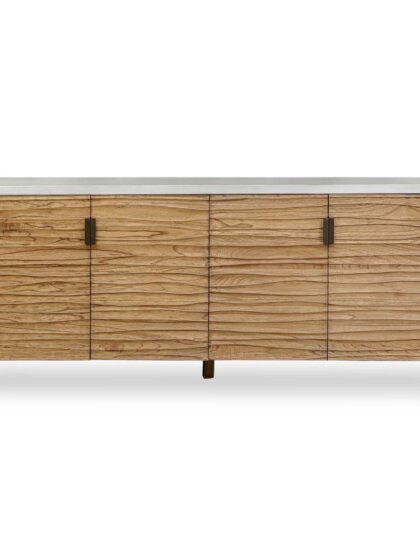 Uttermost Brinson Carved Wood 4 Door Cabinet