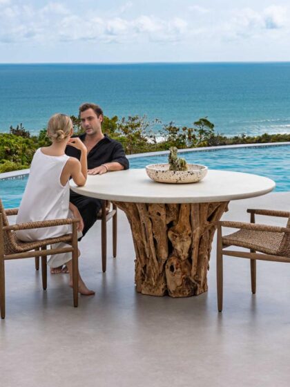 Uttermost Stonewood Indoor-Outdoor Dining Table