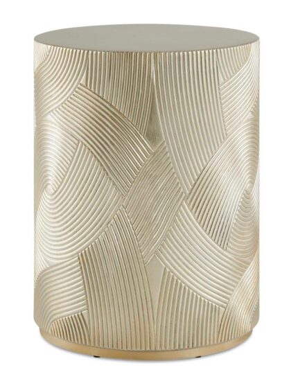 Uttermost Cassandra Gold Drum Accent Table