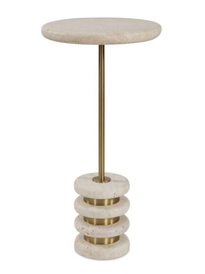Uttermost Adames Travertine Drink Table