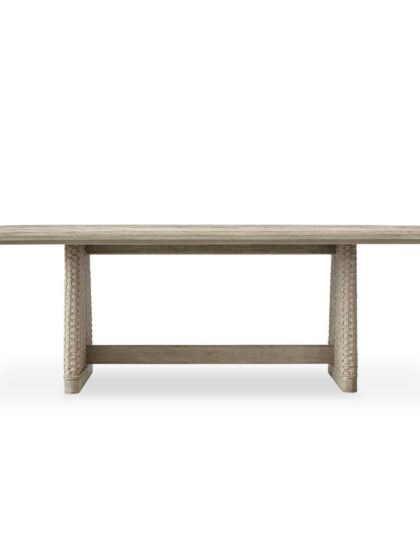 Uttermost Harbor Herringbone Indoor-Outdoor Dining Table