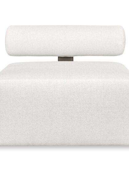 Uttermost Bolster Back White Armless Outdoor Sofa