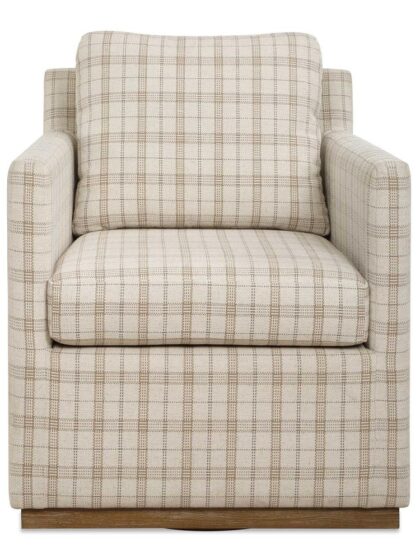 Uttermost Basie Casual Linen Swivel Chair