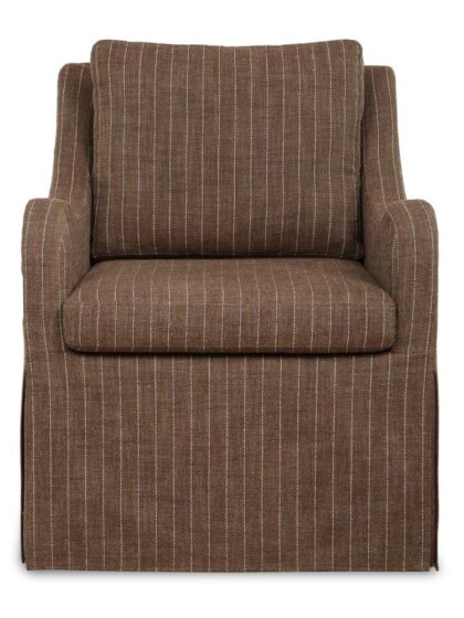 Uttermost Luisa Pinstripe Swivel Chair