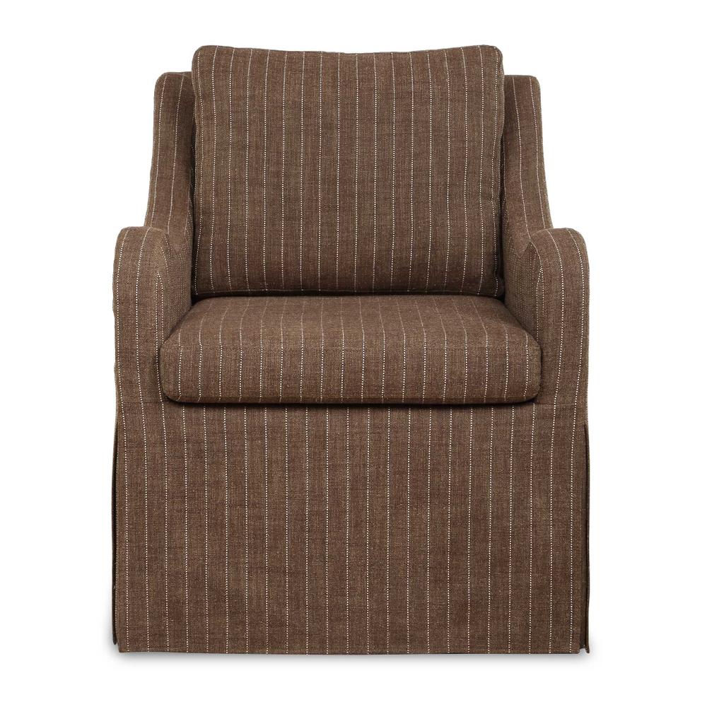 Uttermost Luisa Pinstripe Swivel Chair