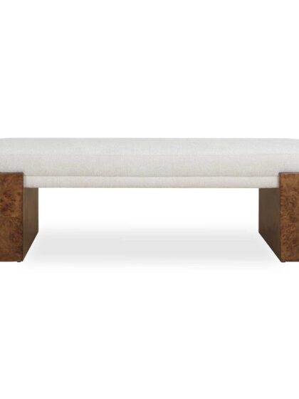 Uttermost Thorian Off-White Bench