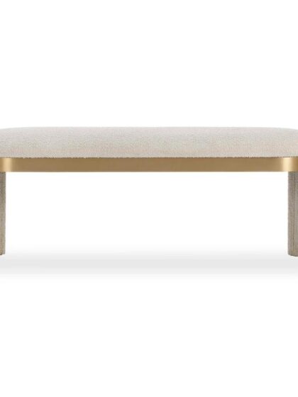 Uttermost Serena Bone White Bench