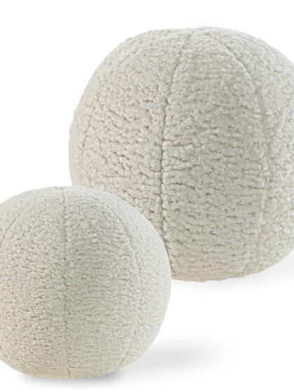 Uttermost Capra Ball Sheepskin Pillows Set/2