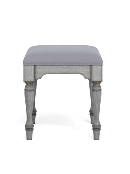 Plymouth Gray Pair of Ottomans