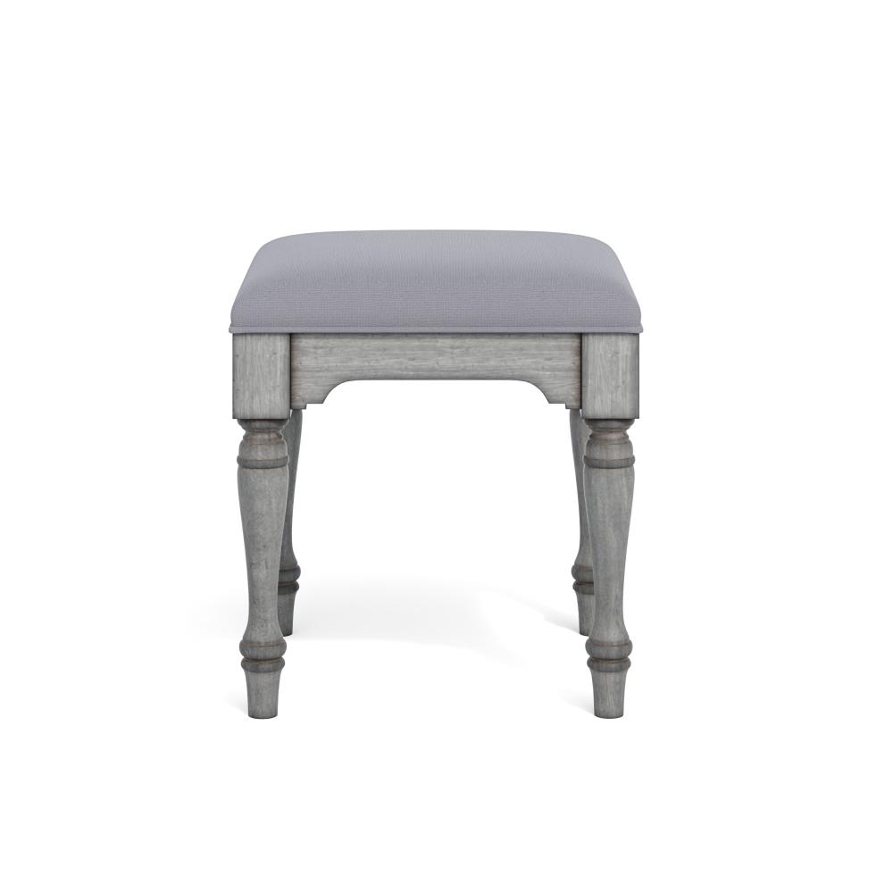 Plymouth Gray Pair of Ottomans